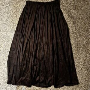 Chico's brown maxi skirt with elastic waistband.